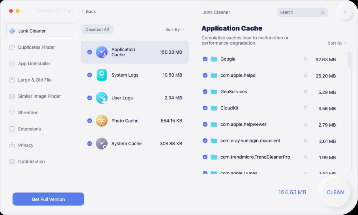 Choose Files to Clean