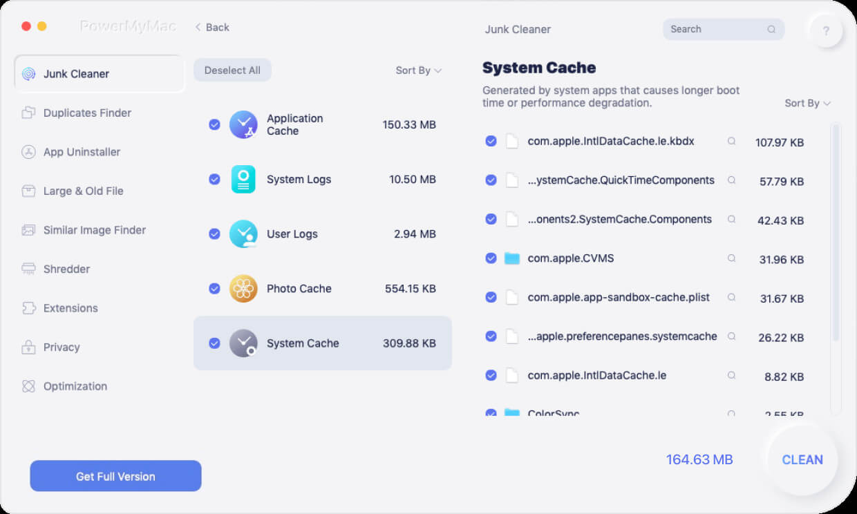 View Detected Files