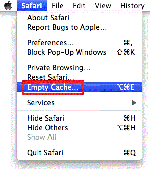 clear safari cache mac terminal