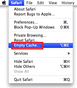 safari on mac clear cache