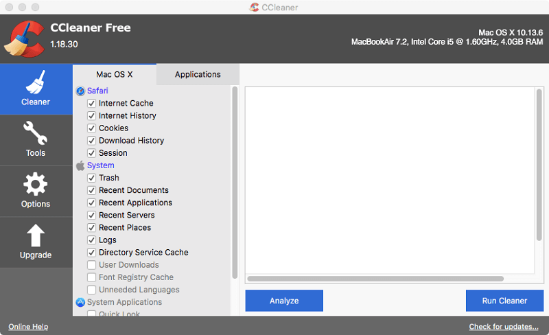 CCleaner for Mac