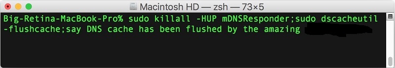 Clean Up DNS Caches on Mac