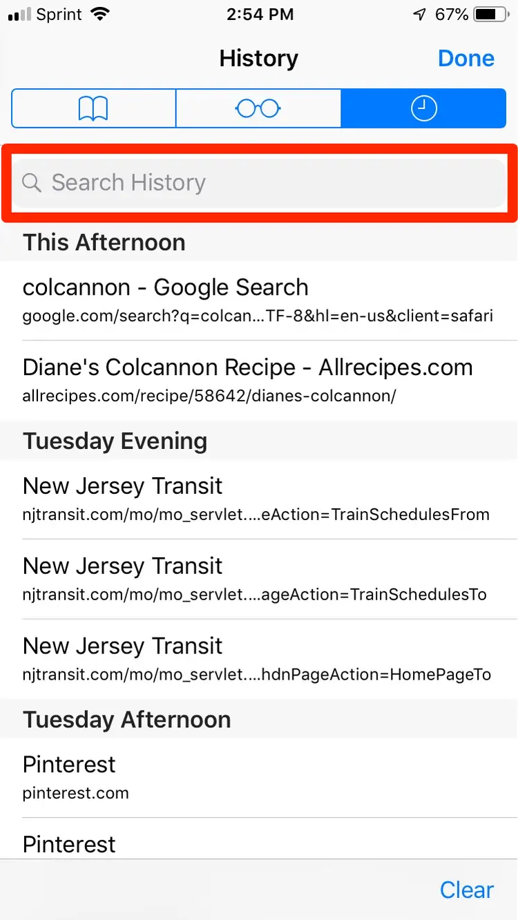 Clear Chrome History On iPhone