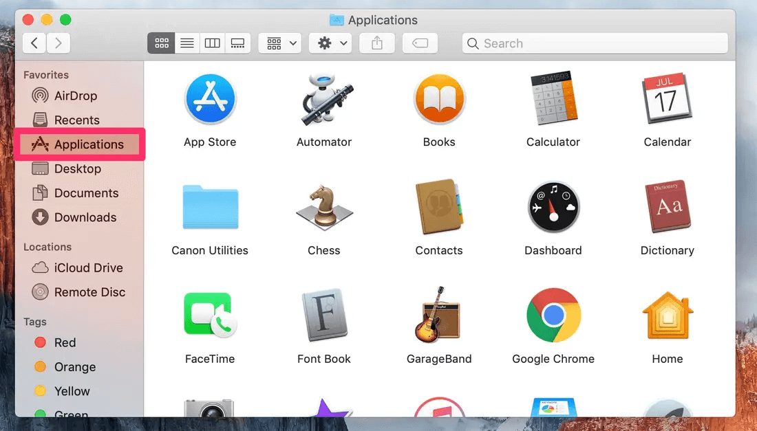 Visit Applications To Uninstall Firefox On Mac