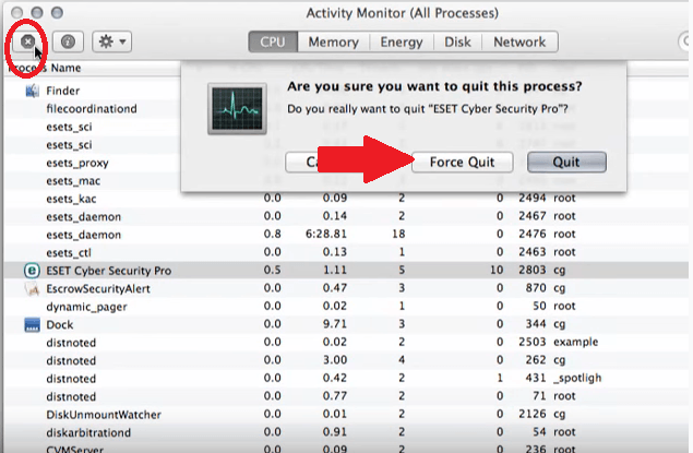 Force Quit Apps on Mac Using Activity Monitor