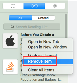 How To Get Rid Of Reading List On Mac Safari