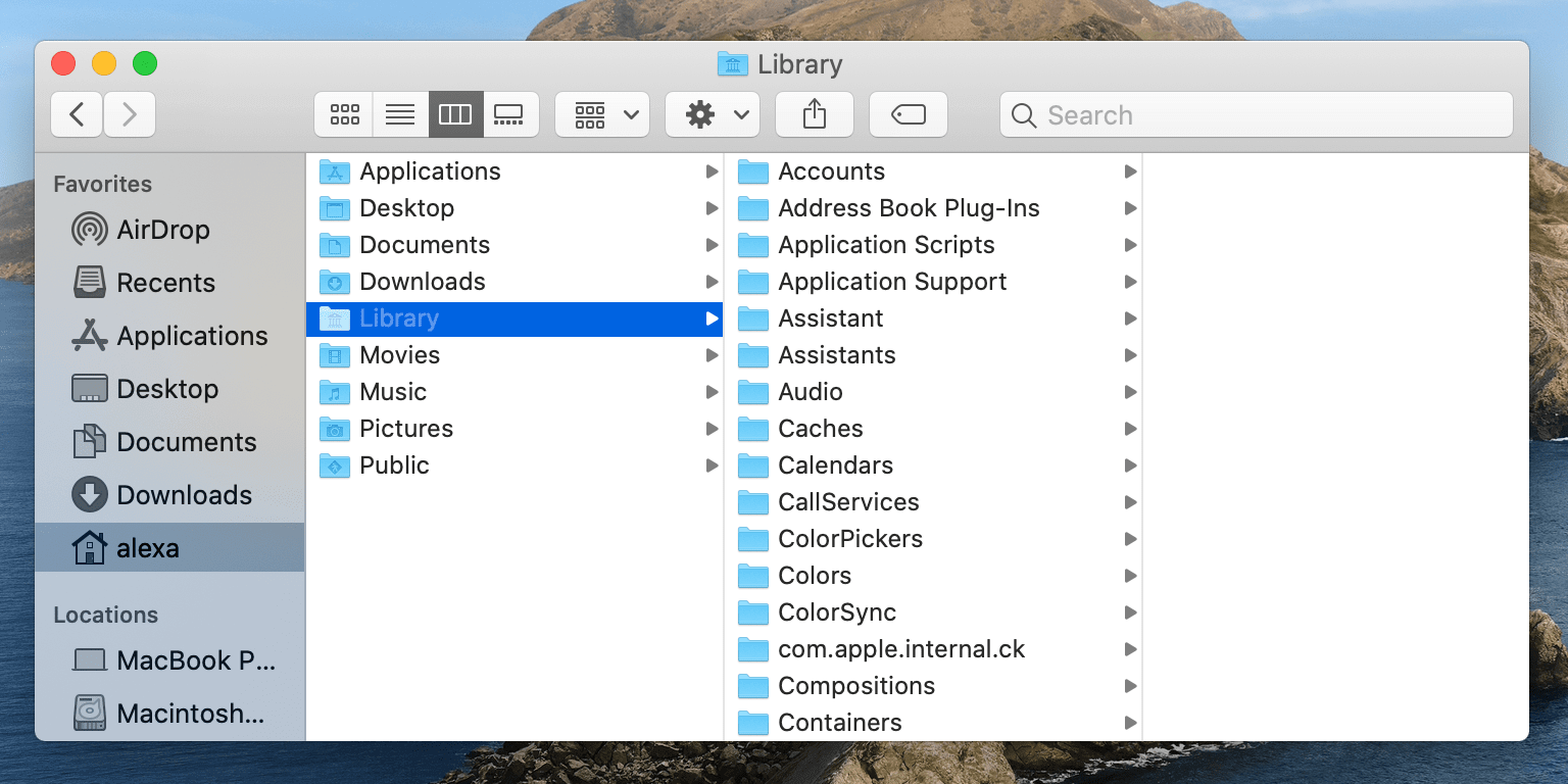 Go To The Library To Uninstall Firefox On Mac