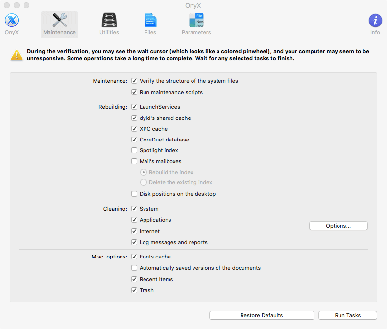 Onyx For Mac Maintenance