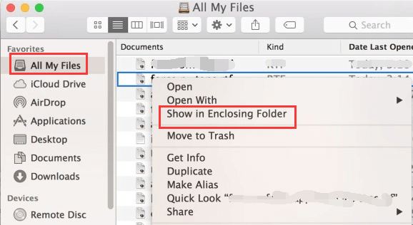 Find Files on Mac Using Finder