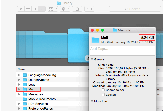 Check Mac Mail Using Memor