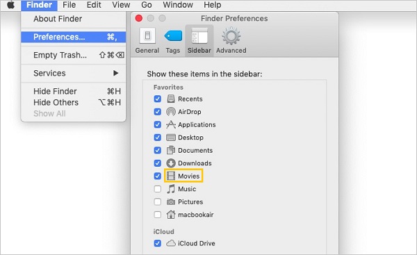 Delete Movies Via Finder