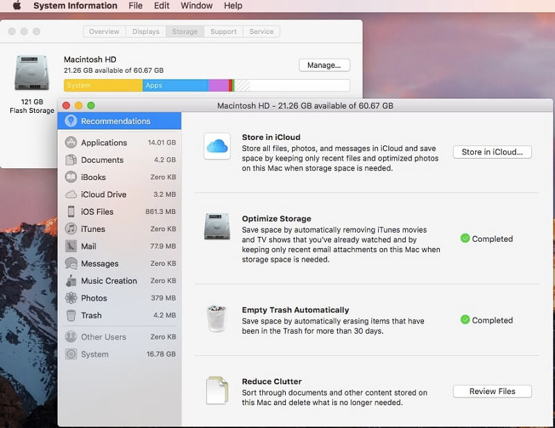 Manage Old Storage on Mac