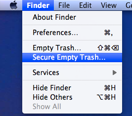 Delete Files on Mac with Secure Empty Trash