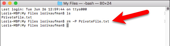 Securely Delete Files on Mac Using Terminal