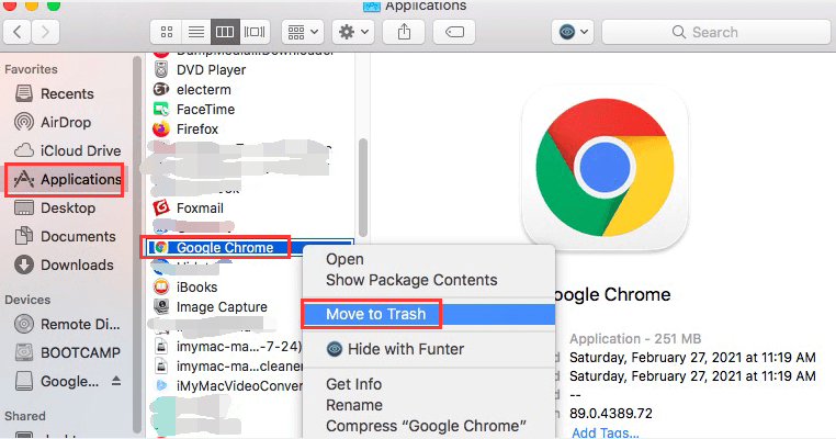 how to uninstall google chrome from mac